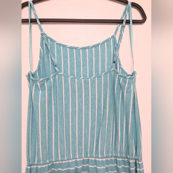 MERONA, Striped Maxi dress, Adjustable straps, Elastic Waistband. Size Large. - Picture 5 of 6